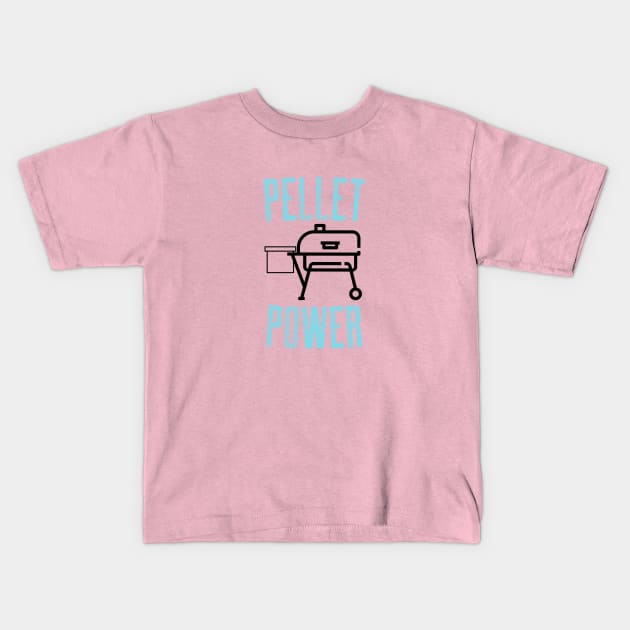 Pellet Power Smoker Design Kids T-Shirt by Preston James Designs